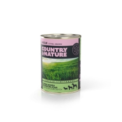 COUNTRY&NATURE Bezzbożowa mokra karma królik z dynią i jabłkiem 400 g